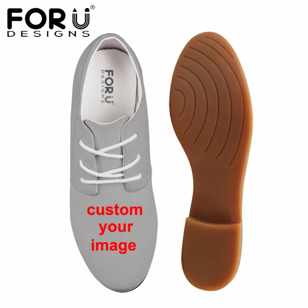 

FORUDESIGNS Custom Women Oxford Shoes,Customized PU Oxford Women Flats Shoes Woman Moccasins Casual Oxfords Mujer Plus Size