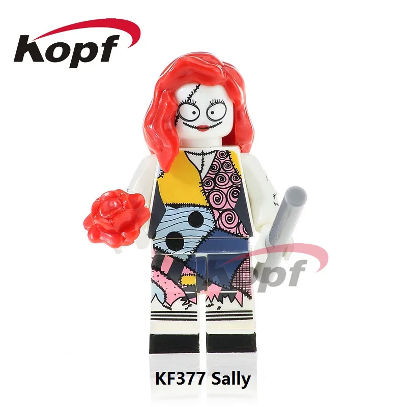 

Single Sale The Horror Theme Movie Sally Here's Jonney Zombie Michael Myers Dolls Building Blocks Toys for children Gift KF377