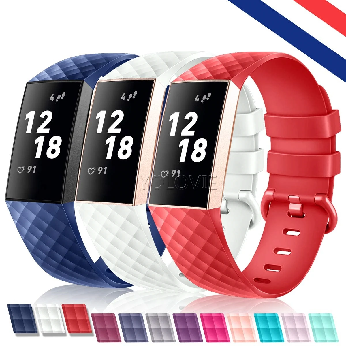 Мягкий ТПУ наручный ремешок для Fitbit Charge 3 Новая мода часы ремешок спортивный силиконовый браслет ремешок для Fitbit Charge 3
