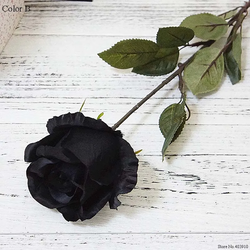 Большие искусственные цветы из австралийской розы, черные розы, шелковые искусственные цветы для домашнего декора отеля, украшения для свадеб и осени