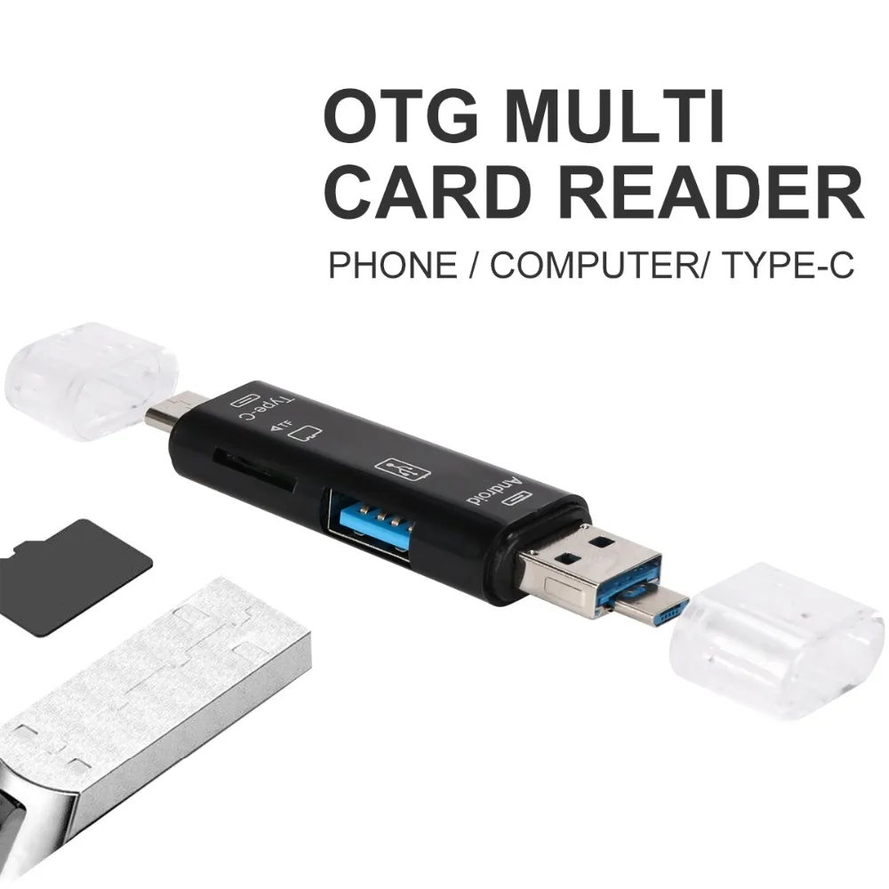 Usb 2,0 устройство для чтения карт памяти SD TF Micro SD Тип C USB C поддержка Micro USB OTG расширение периферийных устройств