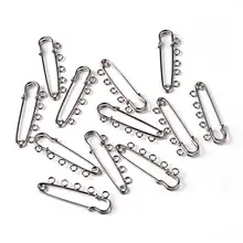 Iron Kilt Pins Platinum Color about 16mm wide 50mm long hole 3mm