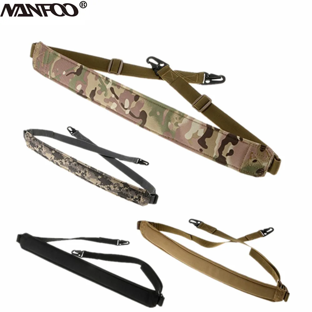 

Outdoor Hunting Rifle Gun Strap Tactical 2 Point Quick Detach Sling Strap Transition Release Weight Belt Military Nylon Sling