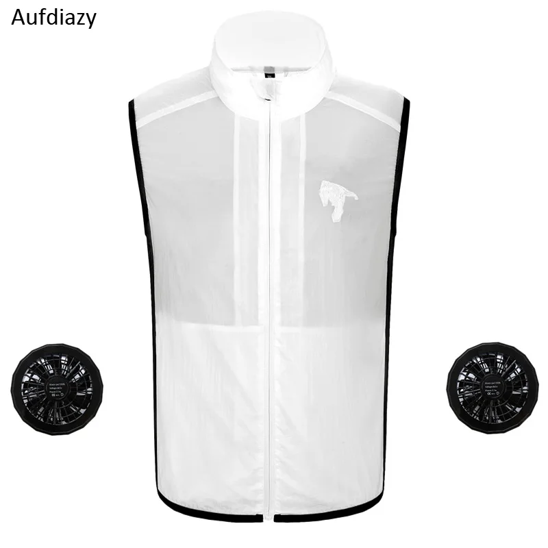 

Aufdiazy Air Conditioning Jacket USB Cooling Fan Vest For High Temperature Outdoor Working Fishing Summer Smart Clothes IM062