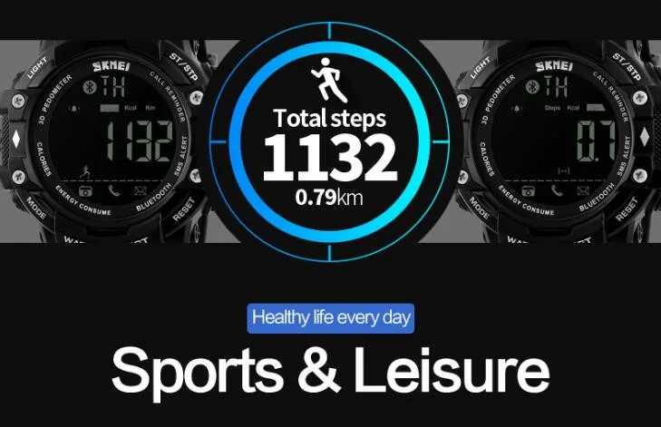 fitness watches for women SKMEI Smart Watch For Apple Android Women Sports Watches Bluetooth Pedometer Camera Smartwatch Waterproof Wristwatches men's water resistant watches