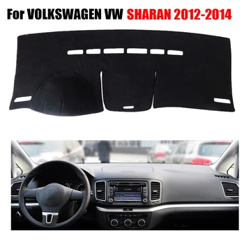 

RKAC Car dashboard covers mat For VOLKSWAGEN VW SHARAN 2012 to 2014 left hand drives dashmat car Instrument platform accessories
