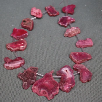 

Wholesale 13pcs Red Drusy Gems Stone Necklace Finding, 2017 Free Druzy Geode Jewelry Making Slice Pendant Necklace accessories