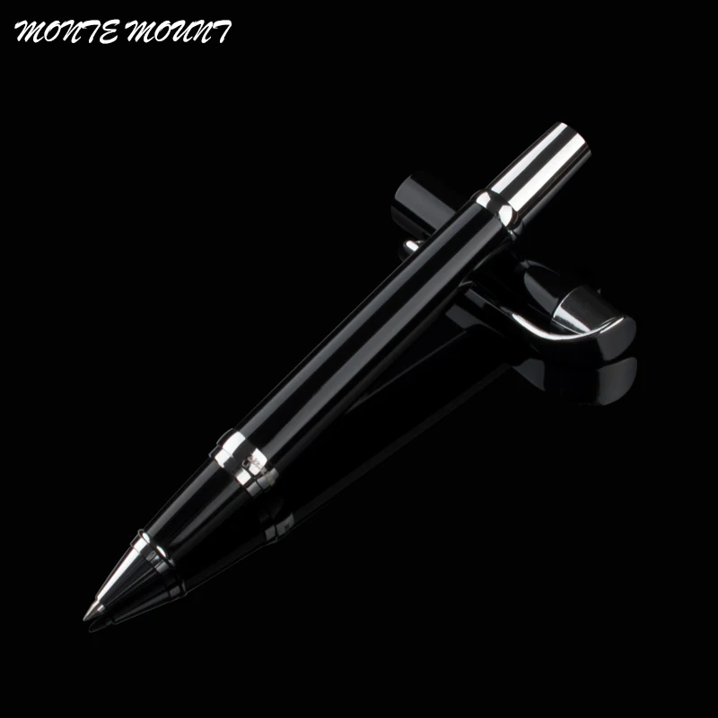 

High Quality luxury Writing Pen Matte Black Rollerball Pen 0.5mm Black Ink Sign Pens with An High-end Box Christmas Gift