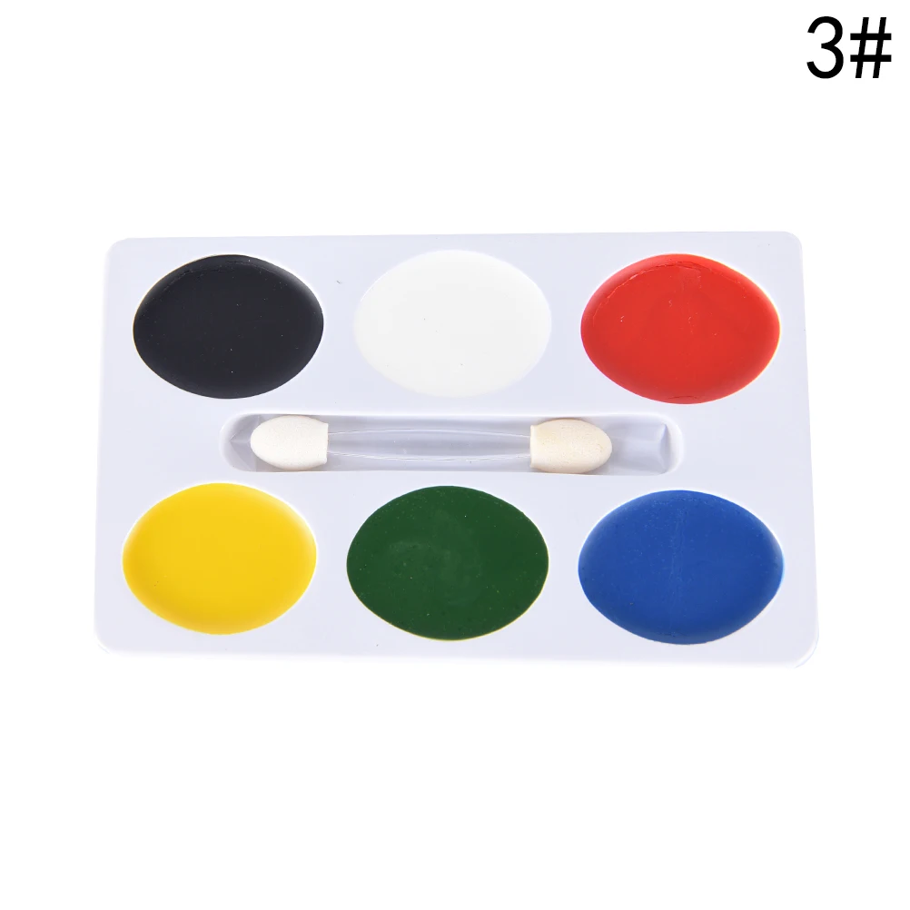 5/6/8 Colors Body Makeup Non Toxic Water Paint Oil Body Face Painting Kit With Brush For Christmas Fancy Carnival Vibrant Party - Цвет: N3