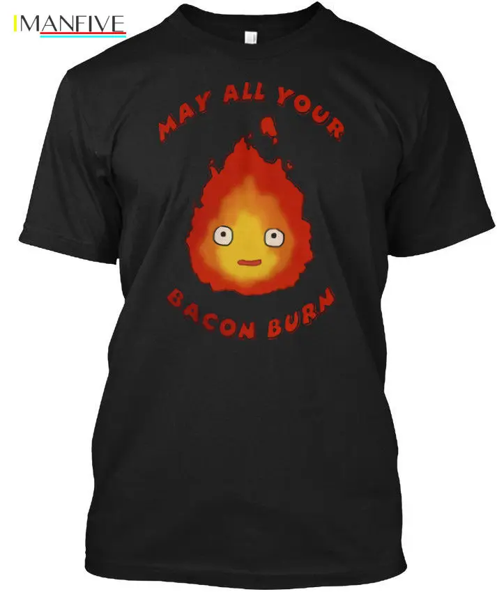 

Howls Moving Castle A Fire Demon Popular Tagless Tee T-Shirt