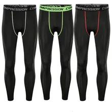 Колготки мужские эластичные дышащие брюки для фитнеса тренировочные компрессионные быстросохнущие брюки