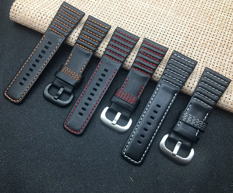 28 millimetri cinturino per Sette Venerdì strap Italiani In Vera Pelle Nero  Rosso Blu Arancione M/P/S Series degli uomini Della Vigilanza della fascia  fibbia logo su|Watchbands| - AliExpress