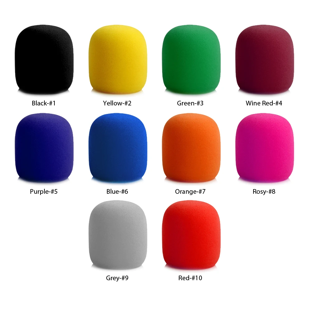 10 unidades Funda de espuma para micr/ófono BE-TOOL verde