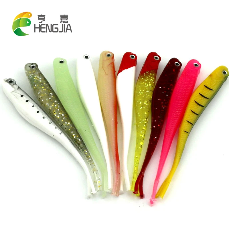 HENGJIA 13cm 8g rubber soft fishing lures artificial swimbaits pike