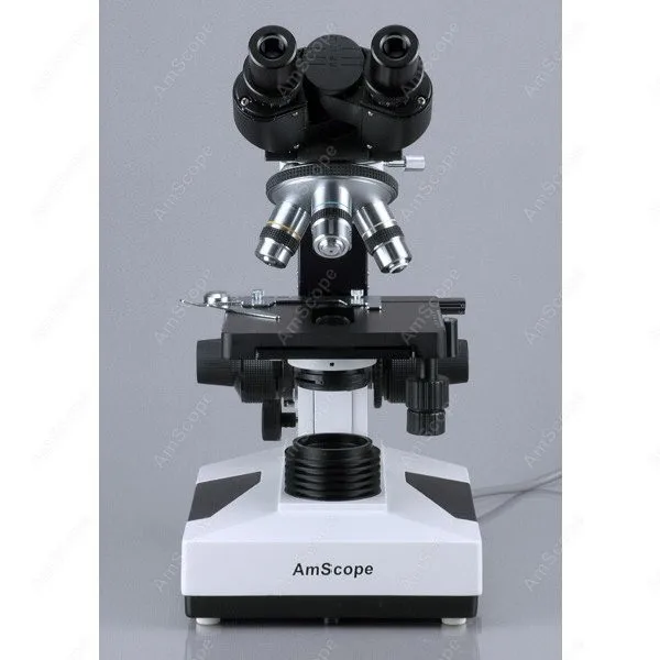 쌍안 화합물 Darkfield 현미경-AmScope 40X-2000X LED 쌍안 Darkfield 생물 현미경 및 3D 기계 단계