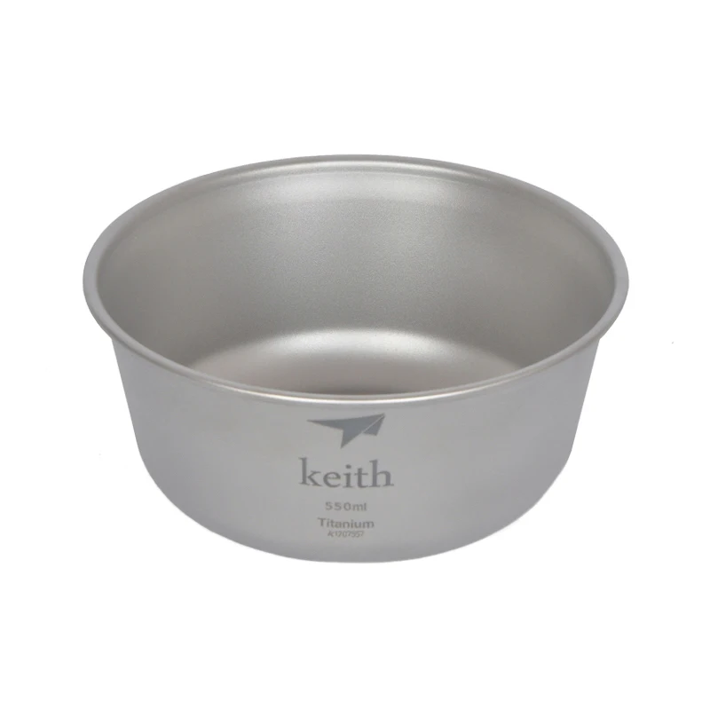 Keith 550 ml Titanium tazón camping tazón exterior Ti5321/Ti5322 Keith 550 ml Titanium tazón camping tazón exterior Ti5321/Ti5322