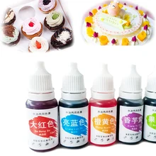 Ingredientes para coloração de alimentos, creme de macaron, bolo, fondant, cozimento, pigmento comestível, cor, utensílios de confeitaria, 1 peça de 10ml 13 cores
