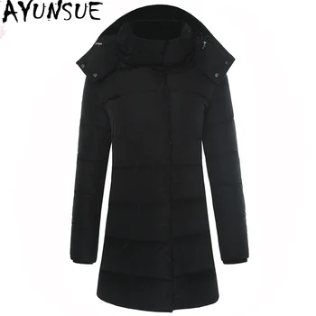 

AYUNSUE Long Winter Duck Down Jacket Women Down Coats Korean Slim Puffer Jacket Women Warm Parka Chamarras De Mujer A01120