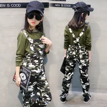 Джинсовая камуфляжная форма для маленьких девочек, весенние комбинезоны для девочек, джинсовый Ромпер, брюки детские штаны из хлопка