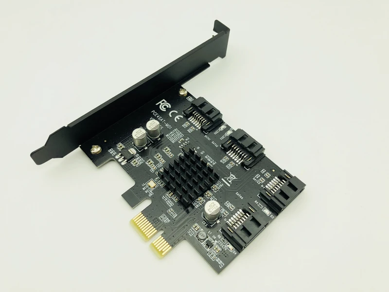 Controlador de Expansão Chip para Computador Pci-e para 4 Portas Sata Cartão Adaptador Pci Express Marvell 6g Sata3.0 88se9215 pc Hdd Ssd 3.0