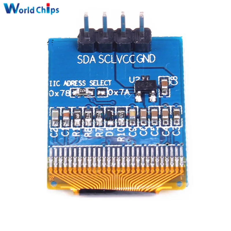 Белый 0,66 дюймовый OLED дисплей модуль 64x48 0,6" ЖК-экран IIC igc для Arduino AVR STM32