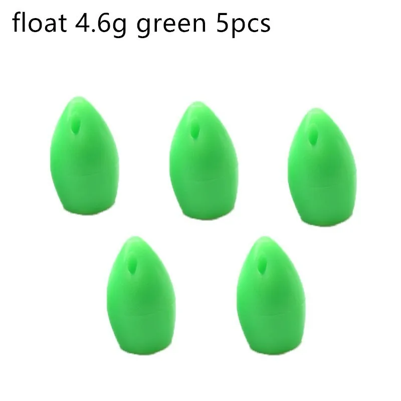 float 4.6g green x5 Rompin long disatance casing SPIROLINO медленное погружение подвесное промежуточное Спиннинг для ловли нахлыстом - Цвет: float 4.6g green x5