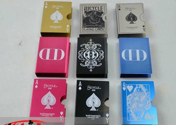Защитная коробка для покера, зажим для карт из нержавеющей стали, алюминиевые защитные коробки для колода игральных карт