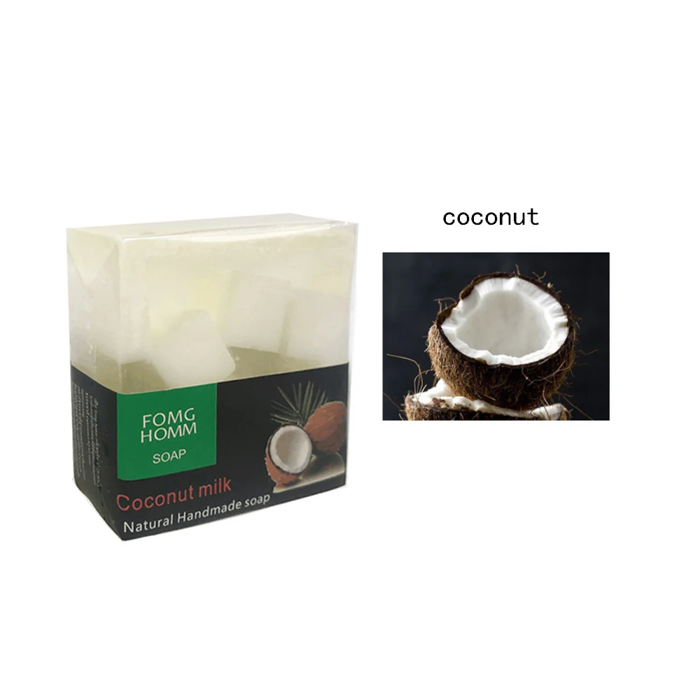 Hand Soap Thai Natural Fruit Soap Moisturizing Rose Bamboo Charcoal Hydrating Exfoliating Hand Washing Cleansing Soap Bath TSLM1