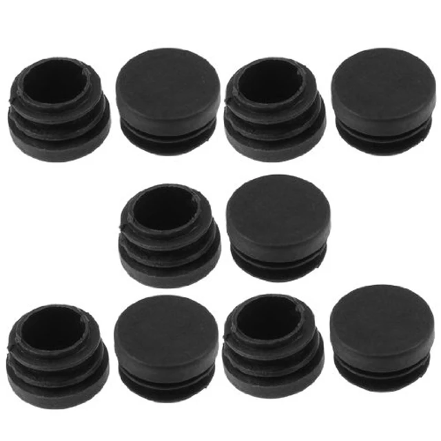 Chair Table Legs 25mm Diameter Plastic Cap Round Ribbed Insert Chair Table Legs 25mm Diameter Plastic Cap Round Ribbed Insert 10 Pcs
