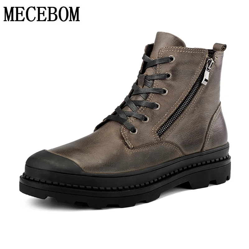 9550m Brown 9550m Cálido Piel Fur De Grande Genuino Para Botas Brown Invierno Talla 47 Hombres 9550m Bota Zapatos Hombre 9550m Fur M Cuero 9550 Ocio Tobillo Black Black wBxqOAFC