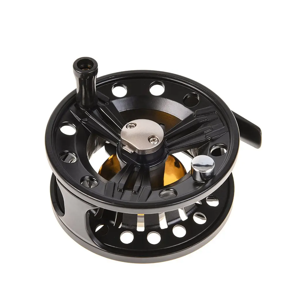 

LEO Fly Reel Diameter 85mm Arbor Transparent White/Black Aluminum Fly Fishing Reel strong sturdy plastic