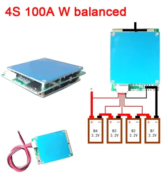 

4S cell 12V 100A Lifepo4 lithium iron phosphate BMS battery protection board w balance High Current F/ UPS Car start Inverter