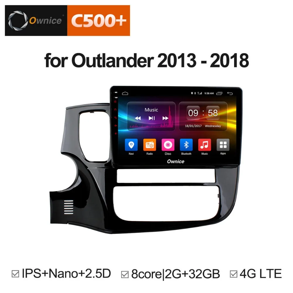 

Ownice 10.1" K1 K2 Android 9.0 Car DVD GPS Player Navi for Mitsubishi Outlander 2G+32G Octa Core Support 4G Car Play DAB+