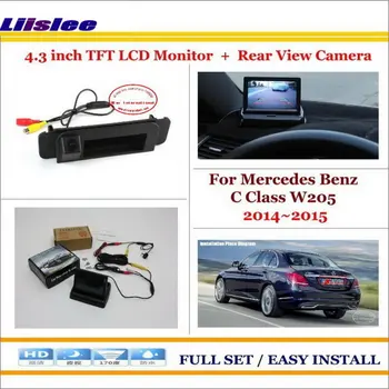 

Auto Camera For Mercedes Benz C Class W205 In Car 4.3" Color LCD Monitor Rear Back Up Camera Park Parking System
