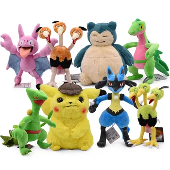 

Pikachu Plush Toys Snorlax Lucario Zubat Dodrio Pancham Sceptile Cute Anime Children's Gift Kids Cartoon Peluche Doll