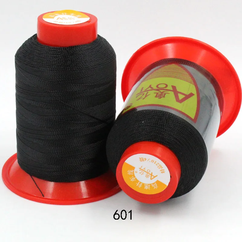210D/4 швейная нить для машинных инструментов для ремонта обуви 20# швейная нить для кожаной машинки stickgarn аксессуары швейный блеск - Цвет: 601