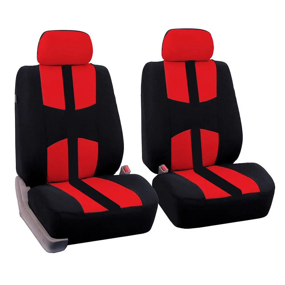 FLY5D Canvas Car Seat Cover Without Headrest Universal Car SUV Van Seat