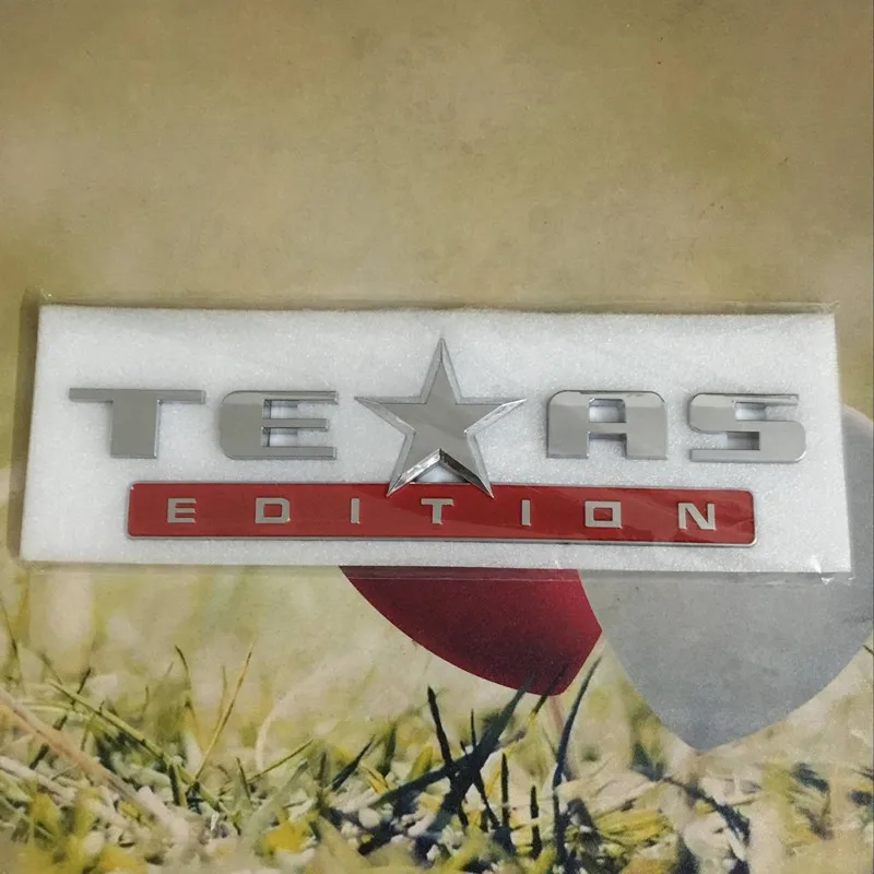 Крутая Очаровательная пластиковая хромированная 3D эмблема «Texas Edition» наклейка с эмблемой для автомобиля значок Fadeproof
