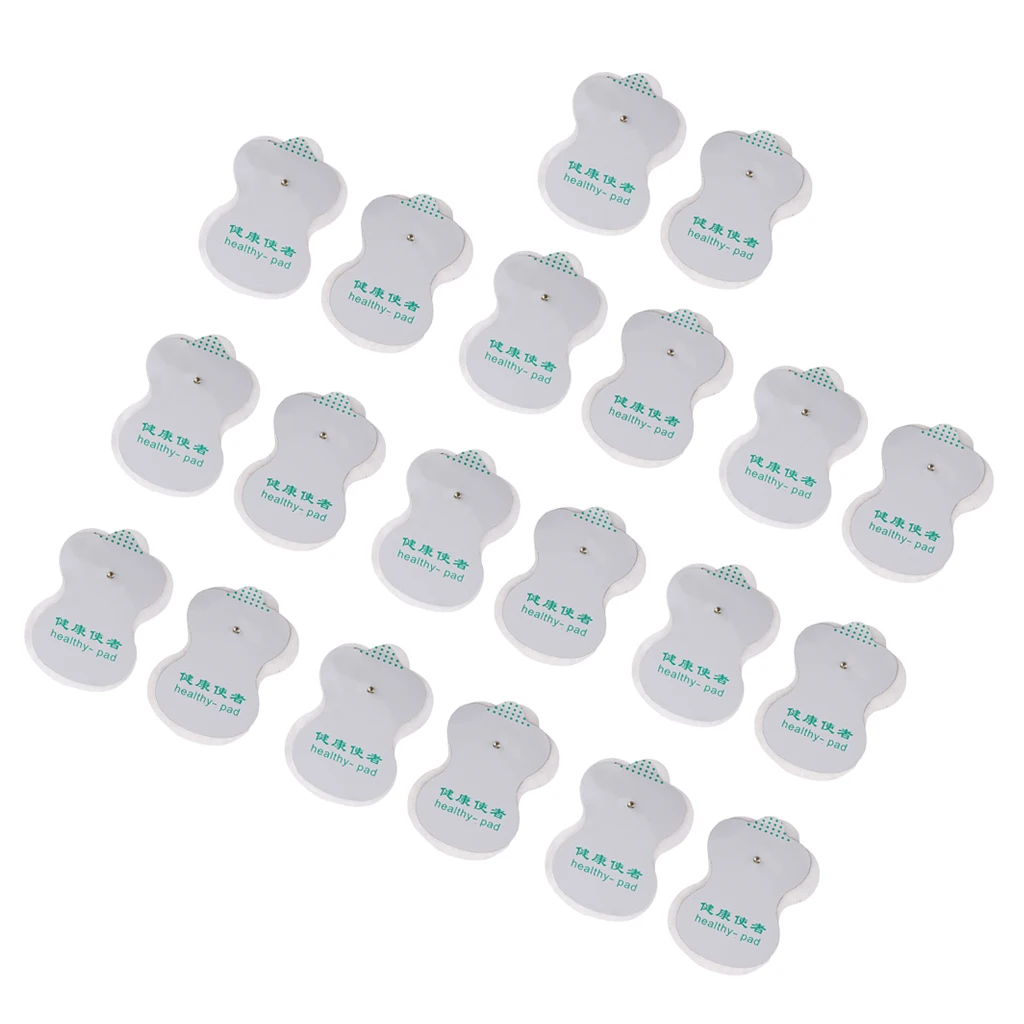 10 Pairs Reusable Replacement Pads Electrode Massage Patches for Acupuncture Digital Therapy Massager Machine Sticky Pad