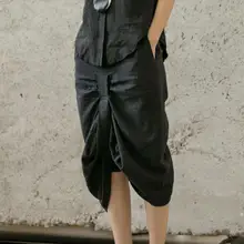 Z-ZOUX Women Skirt Split High Waist Irregular Hem Long Skirt Black Asymmetry Vintage Long Skirt Summer Women Fashion Sexy