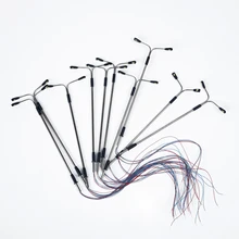 10 шт. 3 в 1:100 две головы модель светодиодный светильник пост железная дорога уличный пейзаж