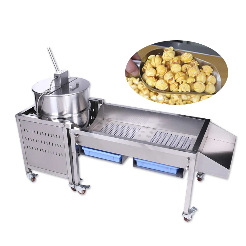 Commercial Gas Popcorn Maker Stainless Steel Gas Popcorn Machine Large