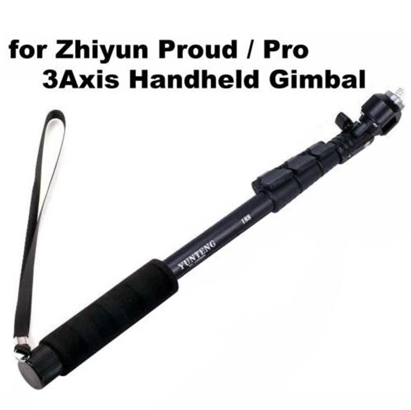 melhor 1 PCS Barra de Extensão Telescópica Fibra De Carbono Haste De Extensão para Zhiyun Z1 Pround PRO 3 Axis Handheld Firme Suave cardan