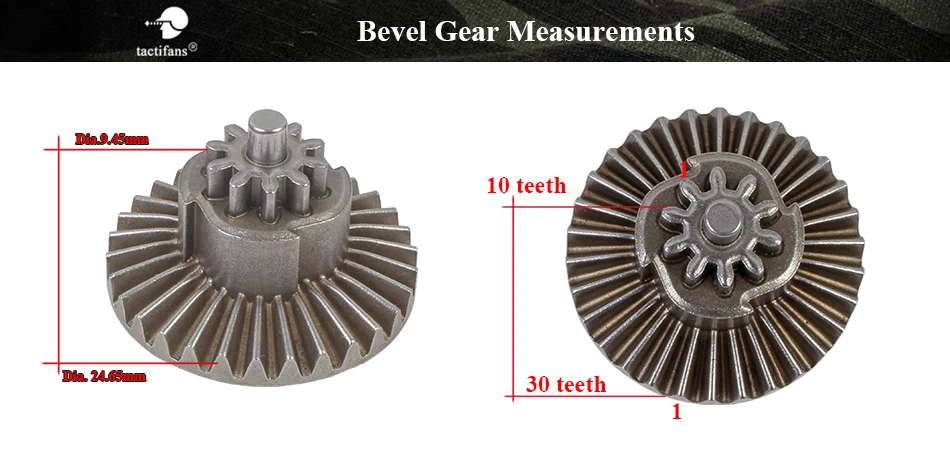 Tactifans высокий крутящий момент AEG Spur конический секторный набор передач для Ver.2/3 страйкбол коробка передач армейская Охота Paintabll аксессуары