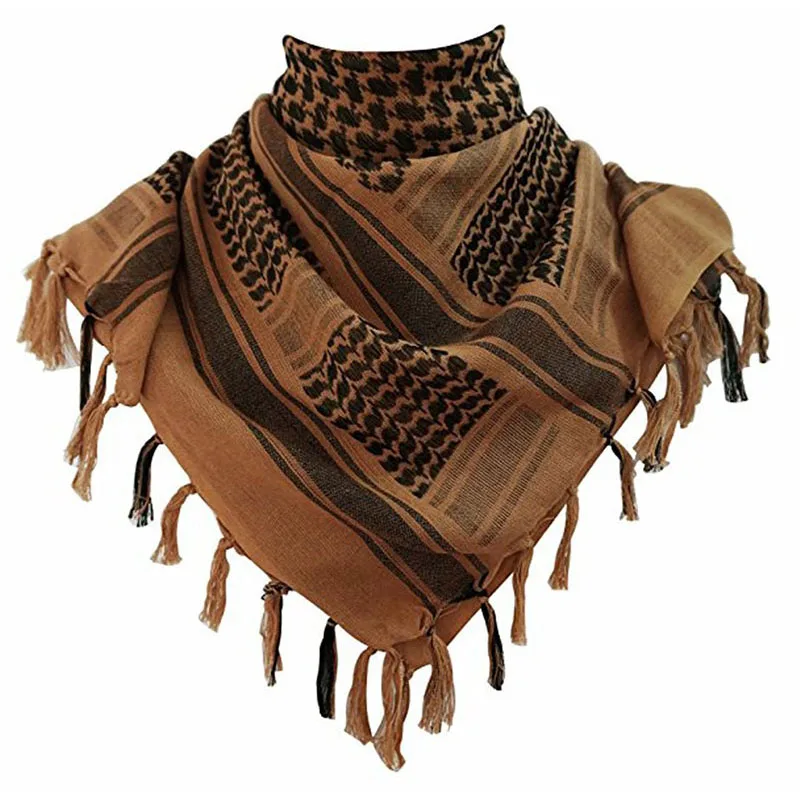 Arab Scarf Shemagh Tactical Balaclava Hiking Scarves Turban Head Wrap Neck Face Mask Outdoor Camping Equipment Headband Headwear (4)