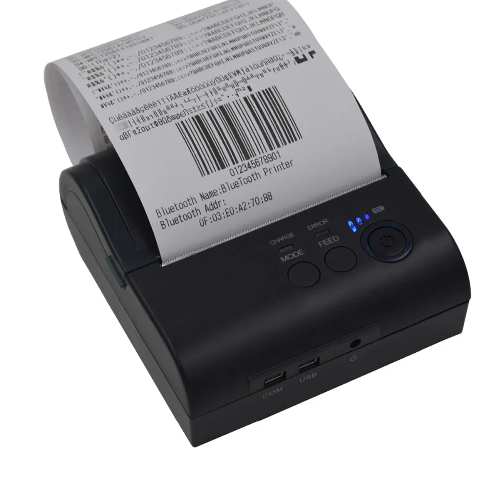 

80mm Thermal Bluetooth 4.0 Receipt Printer Mini Portable POS printer For Windows android IOS Mobile phone printer