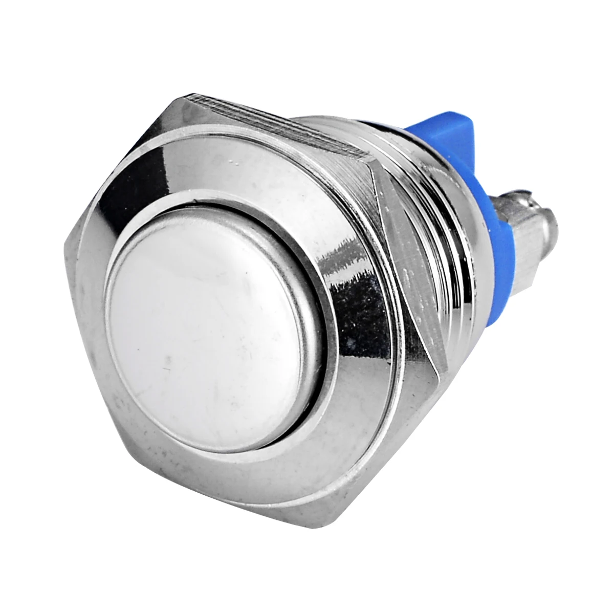 5pcs New 16mm 3A/250V Metal Waterproof Push Button Switch Car Motorcycle Momentary Horn Button Switch Auto Reset