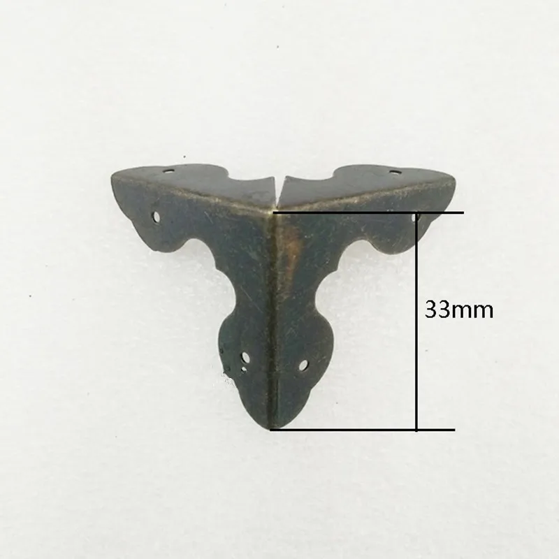 

Luggage Case Box Corner Brackets Decorative Corner For Furniture Decoration Triangular Cover,Bronze Tone, 33mm,4Pcs