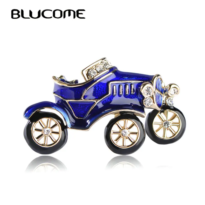 Велосипедная брошь автомобиль Blucome красная эмалированная корсажная заколка для