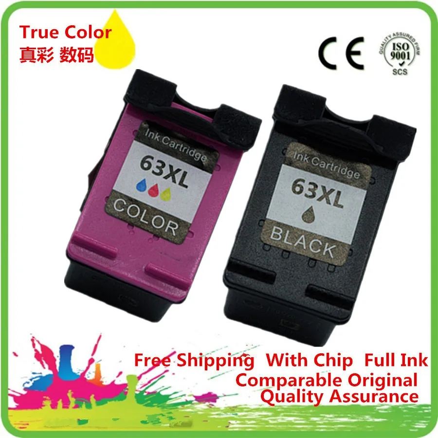 Картридж для принтера HP63 HP63XL 63 XL 63XL DESKJET 1112 2130 2132 3630 3632 ENVY 4516 4512 4520 4522|ink cartridge|deskjet